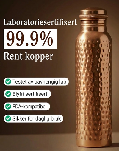 Velora Kopparflaska® Drikk rent vann