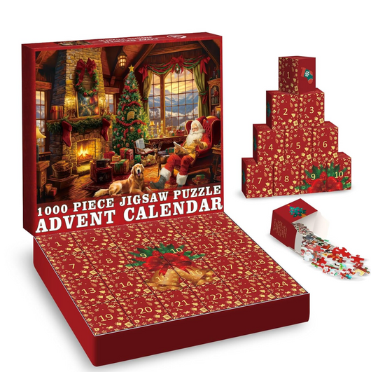 Puslespill Adventskalender 2026 med 24 luker