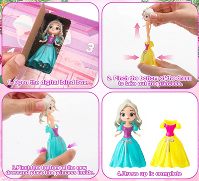 Prinsessornas adventskalender 2026 med 24 luckor
