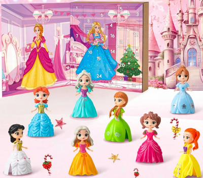 Prinsessornas adventskalender 2026 med 24 luckor