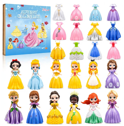 Prinsessornas adventskalender 2026 med 24 luckor