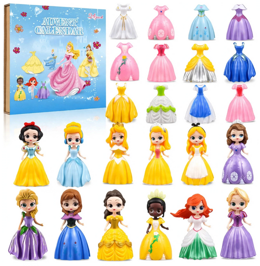 Prinsessornas adventskalender 2026 med 24 luckor