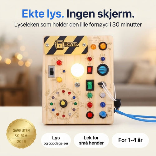 Aktivitetsbrett med lys™ | Skjermfri leke med ekte lys