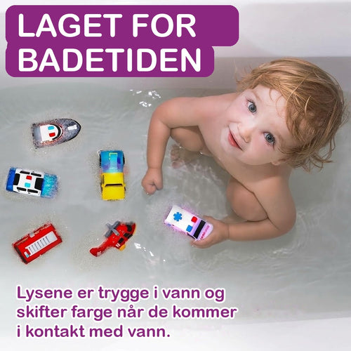 Lysende Badebiler™ | 6 utrykningskjøretøy som tennes i vannet