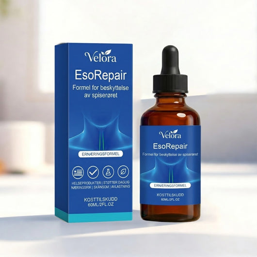 Velora EsoRepair™ | Dråper for spiserøret som gir rask lindring og komfort