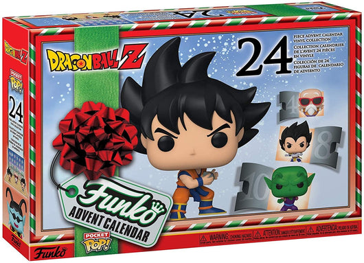 Lådan till Funko Pocket Pop! Dragon Ball Z adventskalender med 24 figurer