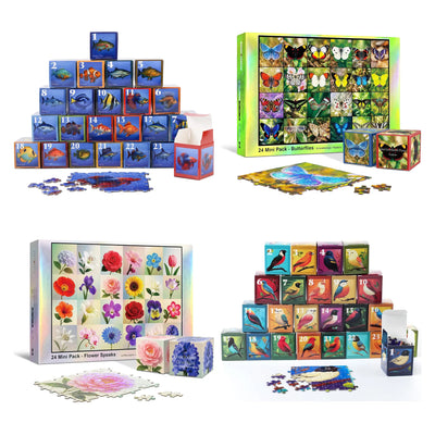 Puslespill Adventskalender 2026 med 24 luker
