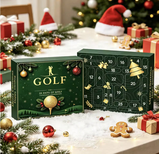 Velora Golfkalender, 24 nummererte luker med golfutstyr