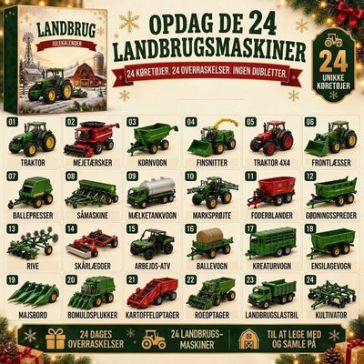 Julekalender med 24 køretøjer