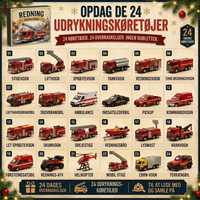 Julekalender med 24 køretøjer