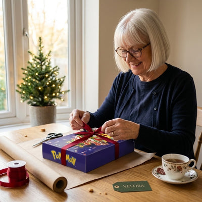 Mormor pakker inn Pokémon-kalenderen