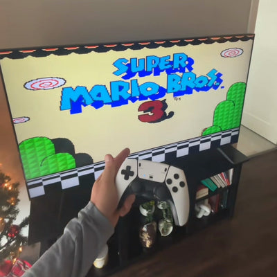Super Mario Bros. 3 på TV-en med kontrolleren