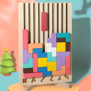 Velora Tetris-puslespill i tre | Montessori stablepuslespill