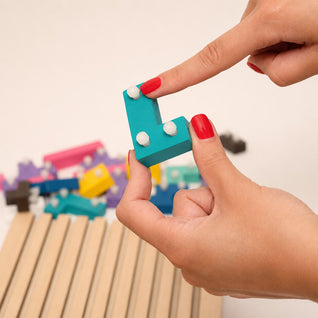 Velora Tetris-puslespill i tre | Montessori stablepuslespill