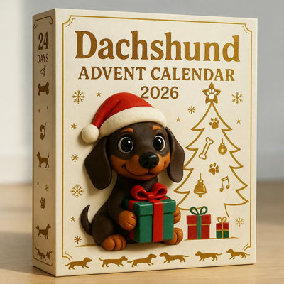 Dachs Adventskalender 2026 | 24 forskjellige dachsfigurer