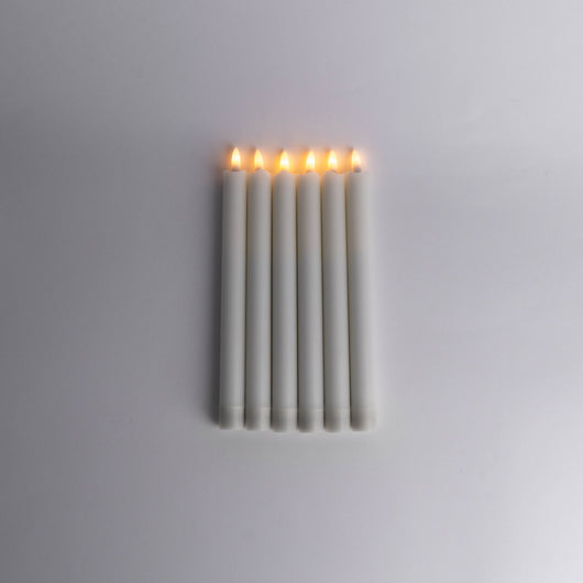 Seks tente Velora Flamme kronelys sett ovenfra
