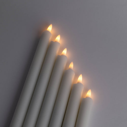 Velora Flamme™ Oppladbare LED-kronelys 6-pakning