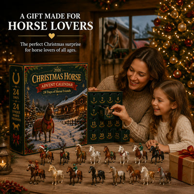 Hest Adventskalender 2026 | 24 hestefigurer etter ekte raser