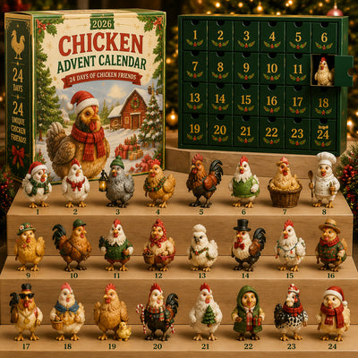 Höns Adventskalender 2026 | 24 olika hönsfigurer