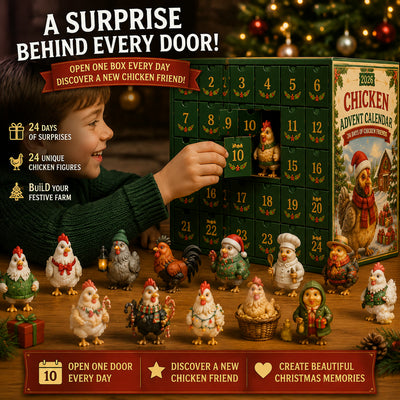 Höns Adventskalender 2026 | 24 olika hönsfigurer