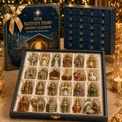 Julekrybbe Adventskalender 2026 | 24 figurer fra juleevangeliet