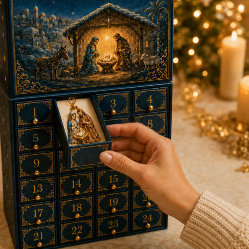 Julekrybbe Adventskalender 2026 | 24 figurer fra juleevangeliet