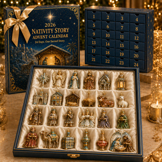 Julkrubba Adventskalender 2026 | 24 figurer ur julevangeliet