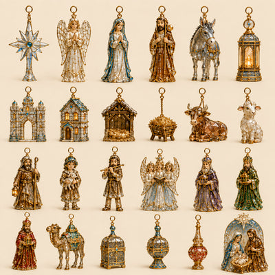 Julkrubba Adventskalender 2026 | 24 figurer ur julevangeliet