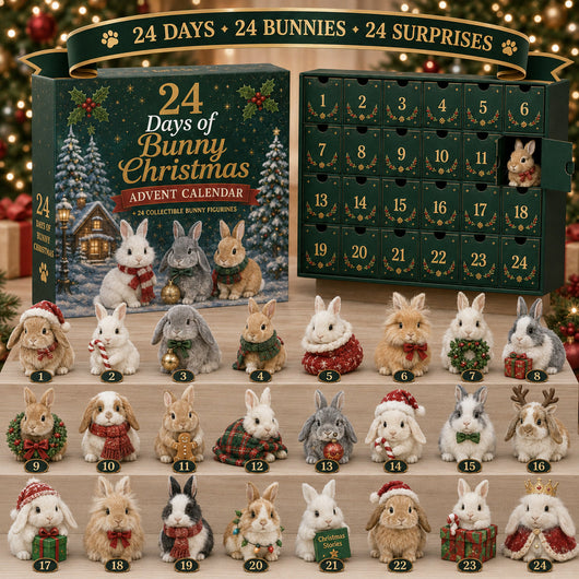 Kanin Adventskalender 2026 | 24 olika kaninfigurer