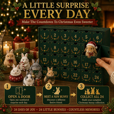 Kanin Adventskalender 2026 | 24 olika kaninfigurer
