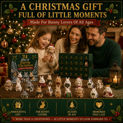 Kanin Adventskalender 2026 | 24 olika kaninfigurer