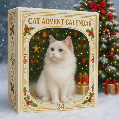 Katt Adventskalender 2026 | 24 katthängen till granen