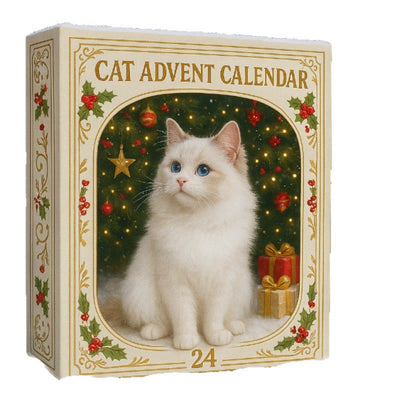 Katt Adventskalender 2026 | 24 katthängen till granen