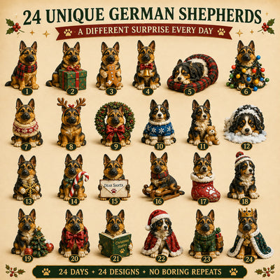 Schäfer Adventskalender 2026 | 24 olika schäferfigurer