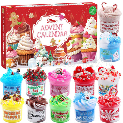 Slime Adventskalender 2026 | 24 olika slime i julfärger