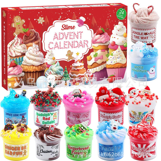 Slime Adventskalender 2026 | 24 olika slime i julfärger